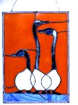 Three Geese Stained Glass